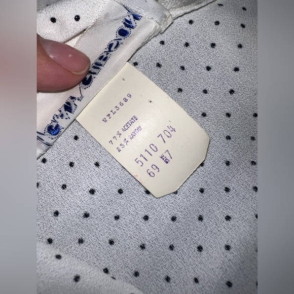 Gay Gibson Vintage 1960’s Top With Ruffle top, polka dots & full back zipper EUC - Picture 5 of 10